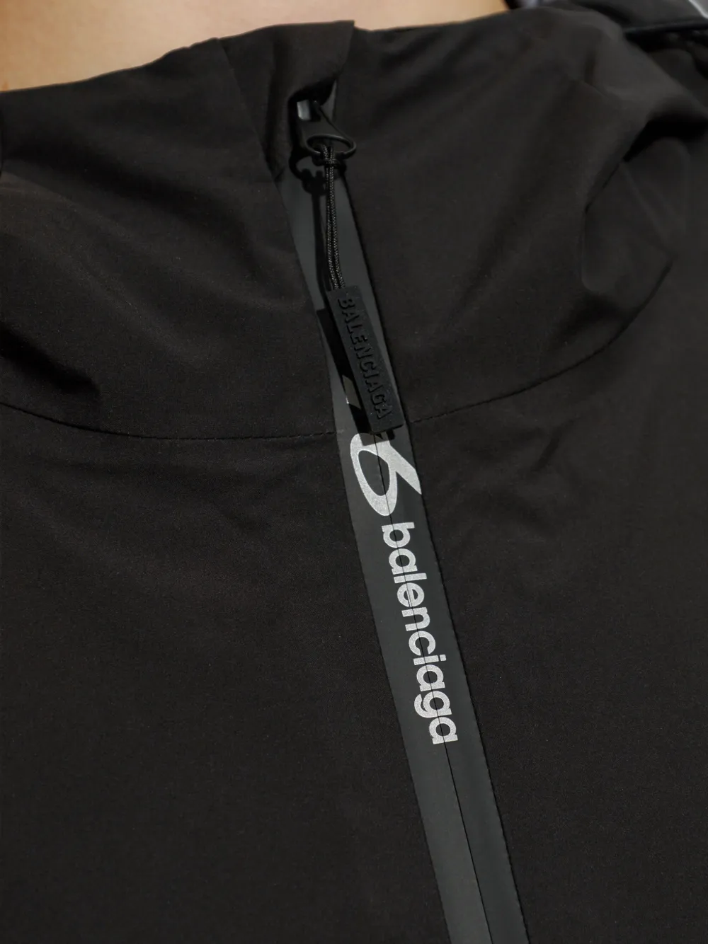 Balenciaga Hoodie met colourblocking Zwart