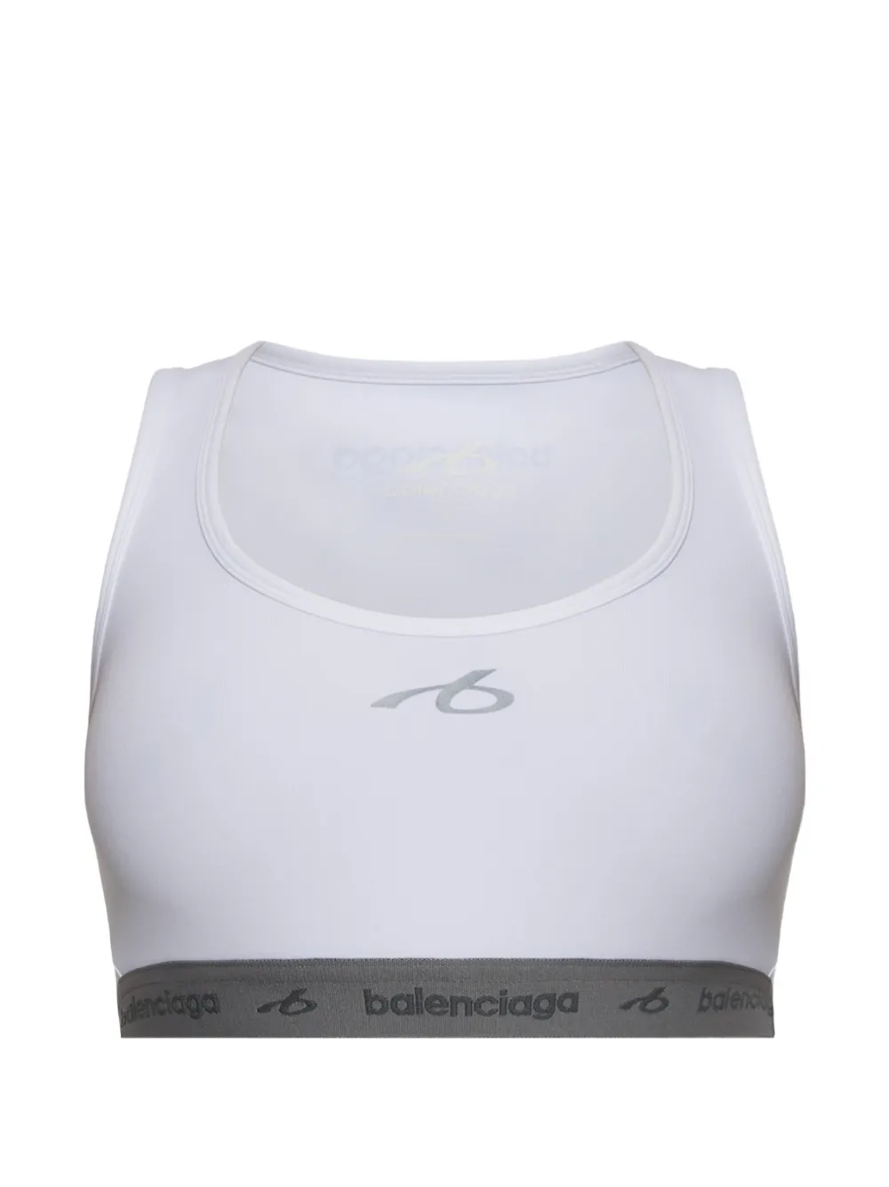 Balenciaga Logo-print Sports Bra In White