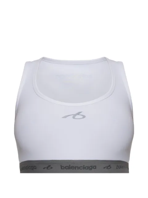 Balenciaga logo-print sports bra