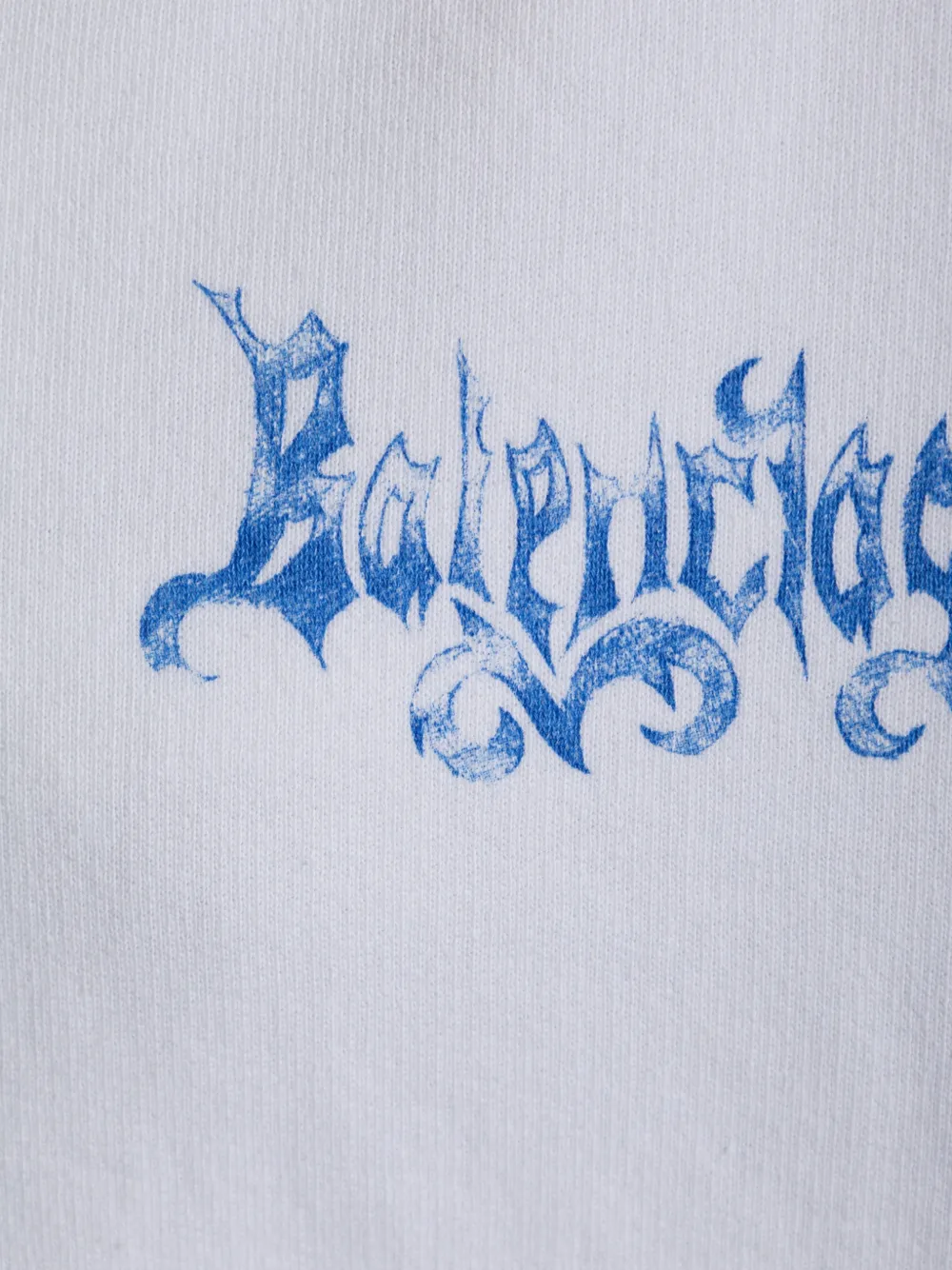Balenciaga Hoodie met logoprint en rits Wit