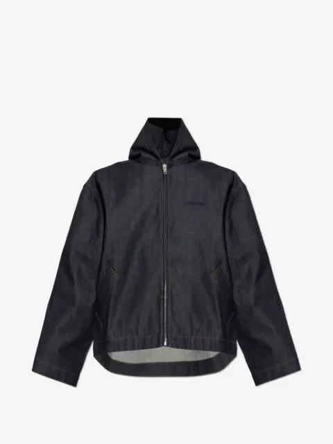 Balenciaga hooded denim jacket