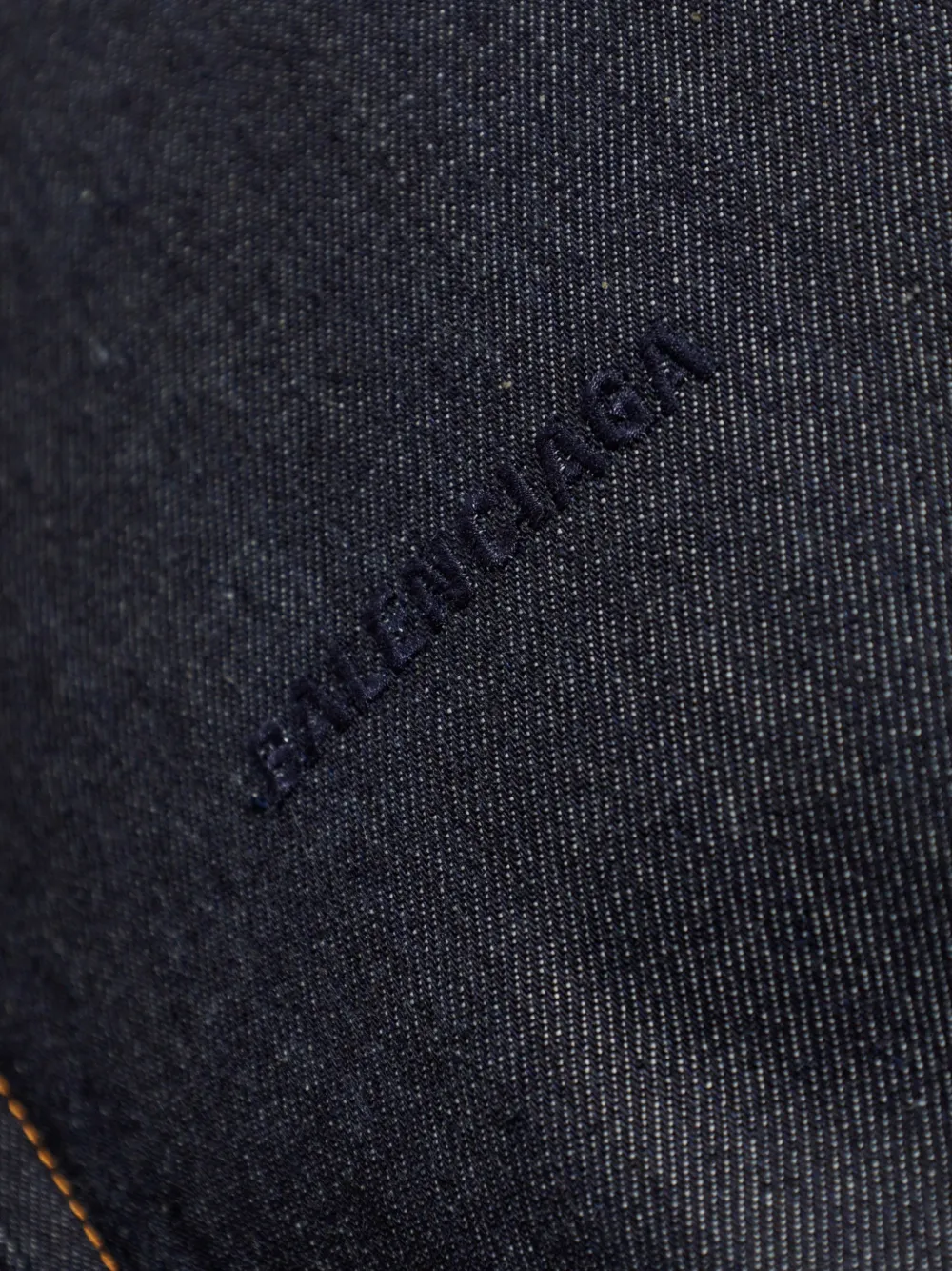 Balenciaga Denim jack met capuchon Blauw