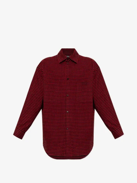 Balenciaga checked cotton shirt