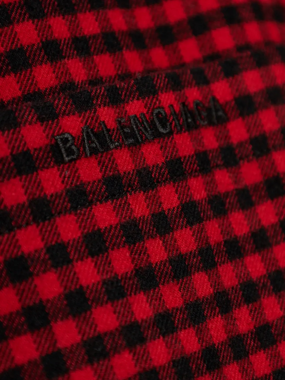 Balenciaga Vichy shirtjack Rood