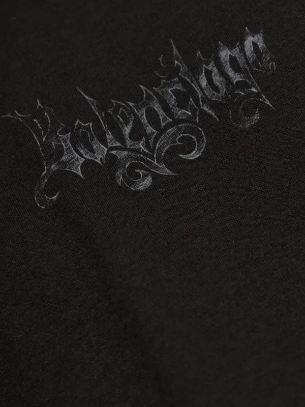 Balenciaga logo-print T-shirt | Black | FARFETCH
