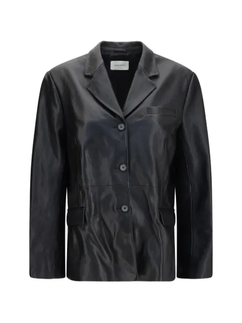 Magda Butrym blazer de piel con botones