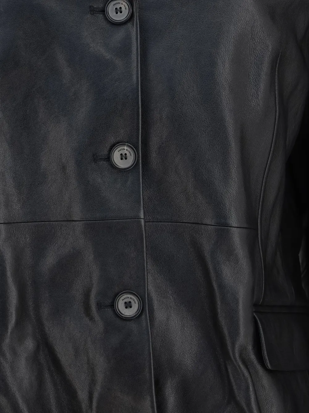 Magda Butrym Blazer met enkele rij knopen Zwart