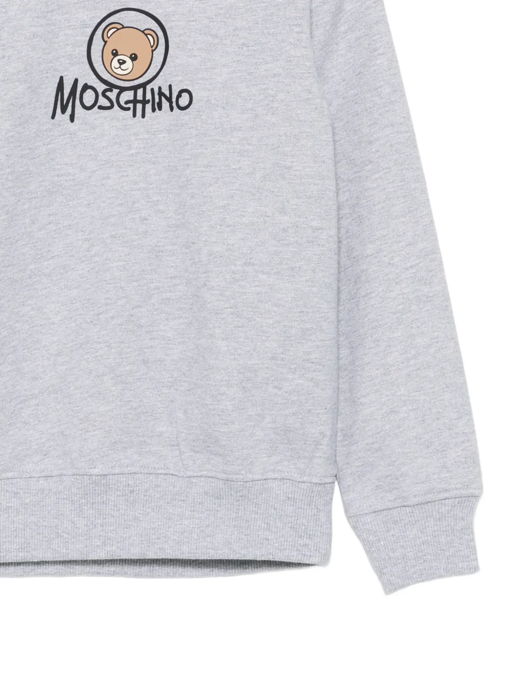 Moschino Kids Sweater met logoprint Grijs