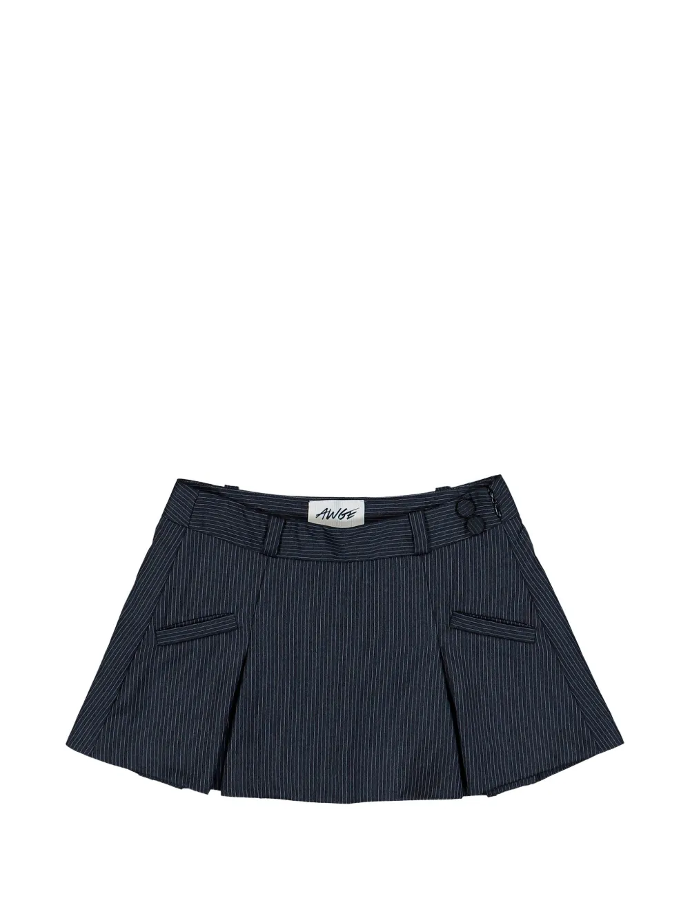AWGE pinstripe-pattern pleated mini skirt - Grau