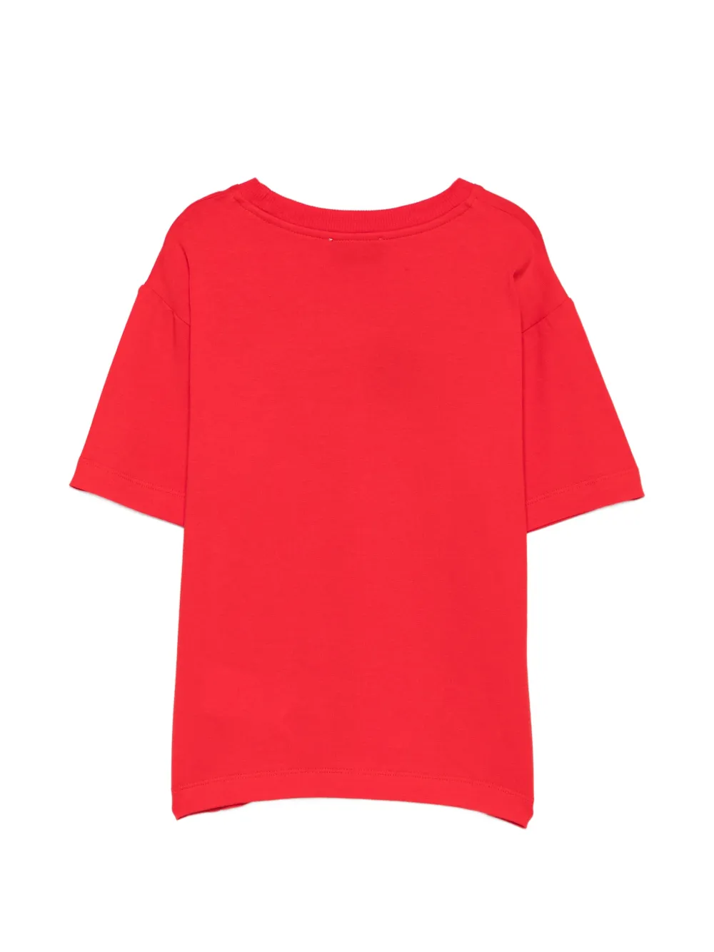 Moschino Kids heart-patch T-shirt Rood