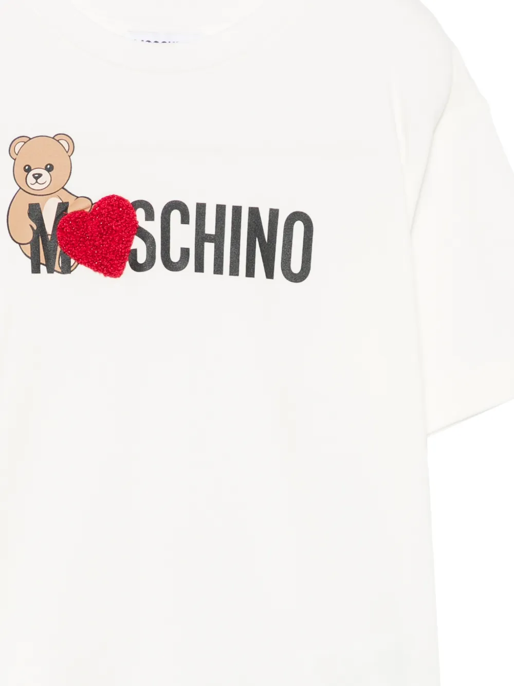 Moschino Kids T-shirt met teddybeerprint Wit