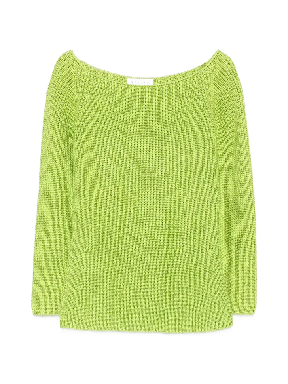 Celine Pre-Owned 2000s boat-neck sweater - Grün