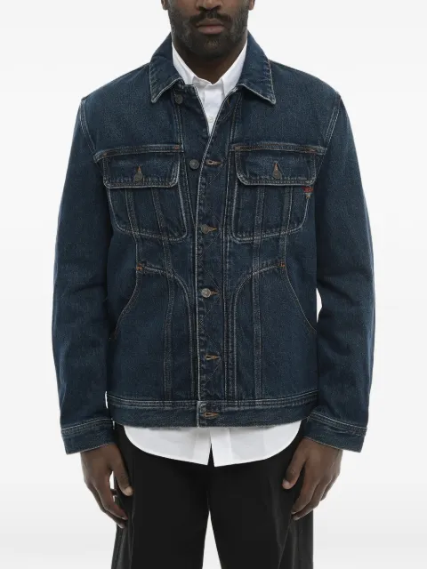 Diesel contrast-stitch denim jacket