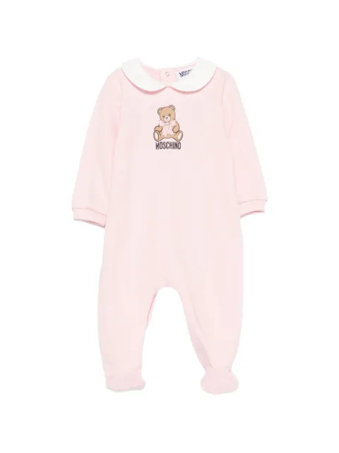 Moschino Kids Pyjama mit Bubikragen