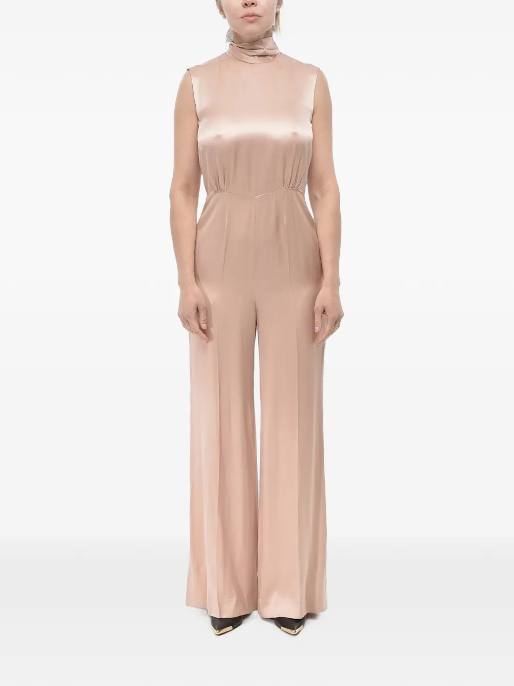 SA SU PHI tie-neck jumpsuit - Rosa