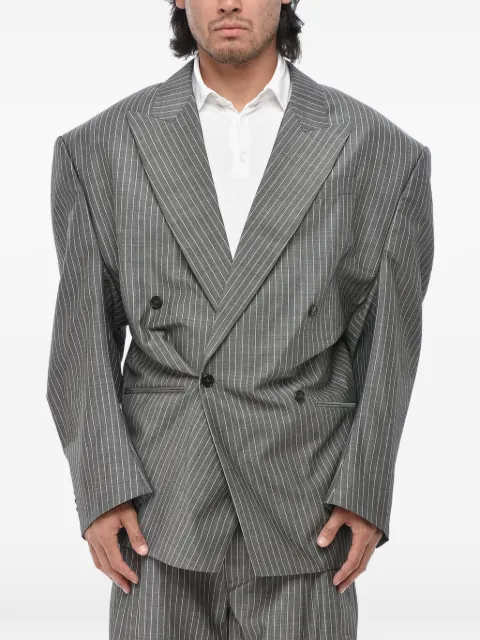 Hed Mayner pinstriped double-breasted jacket