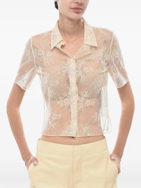 Off-White Camisa com renda