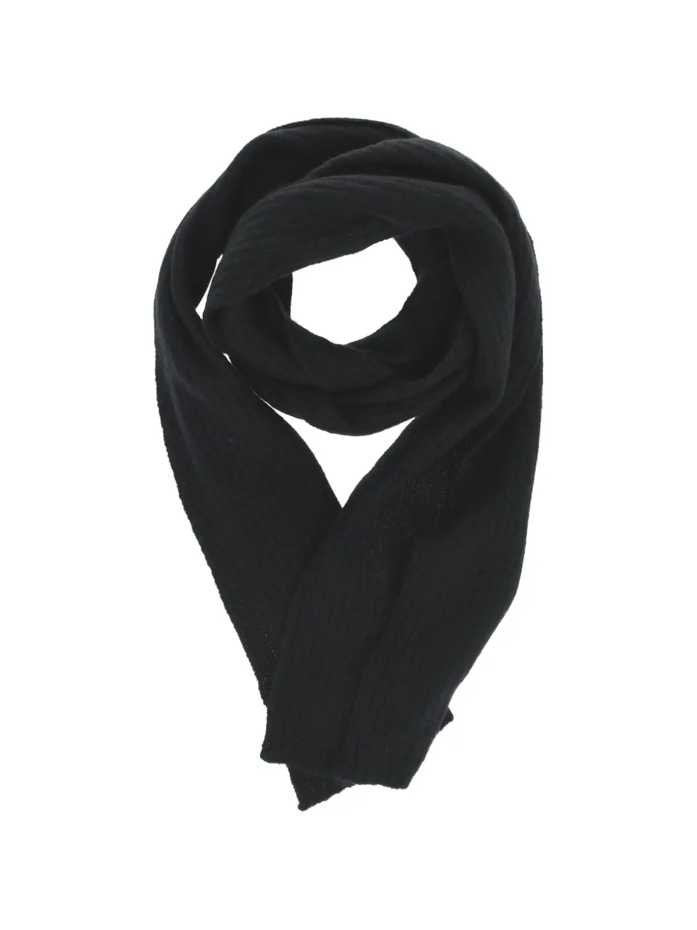 Roberto Collina ribbed-knit scarf - Schwarz