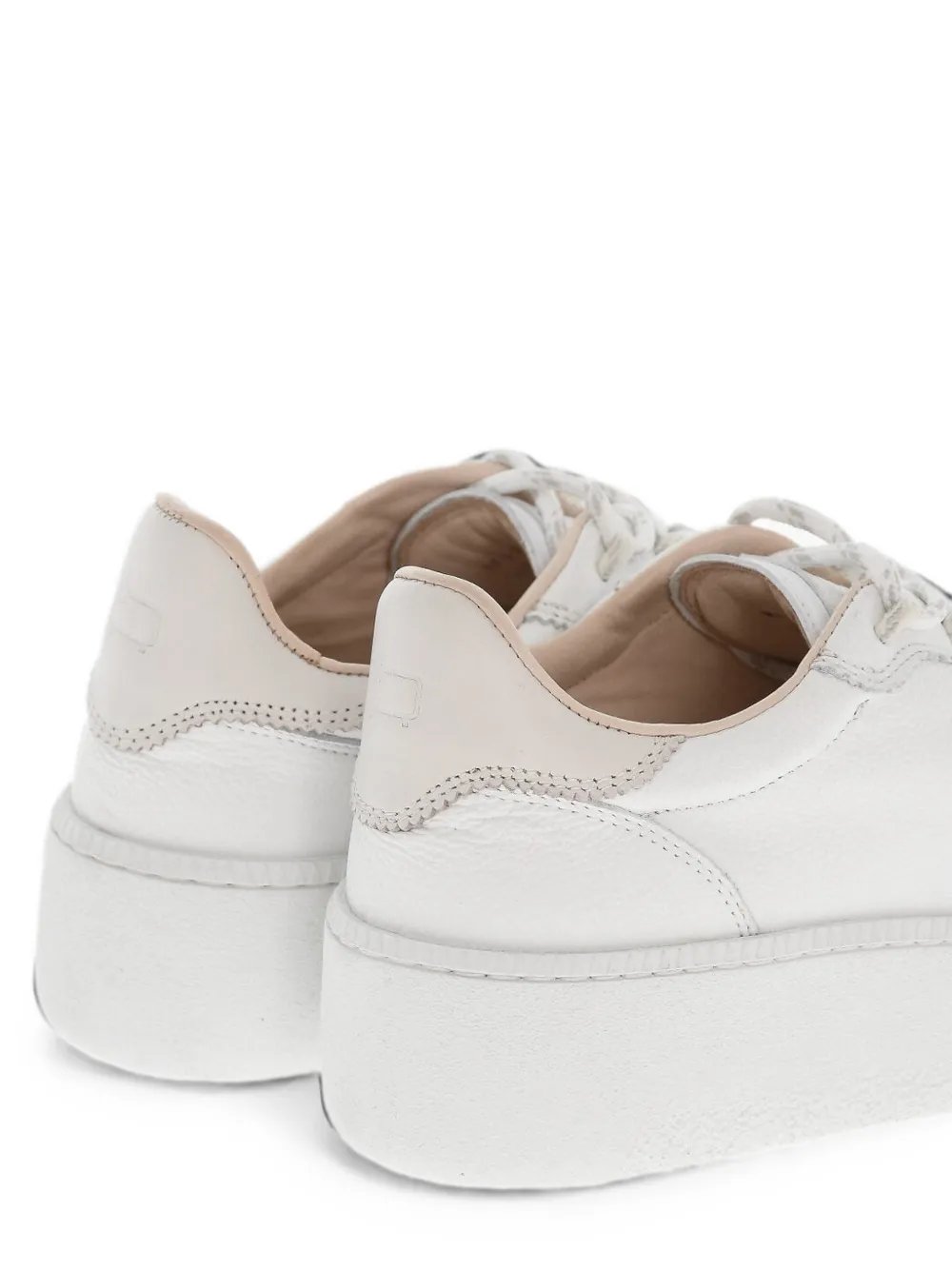 Woolrich lace-up leather sneakers Wit