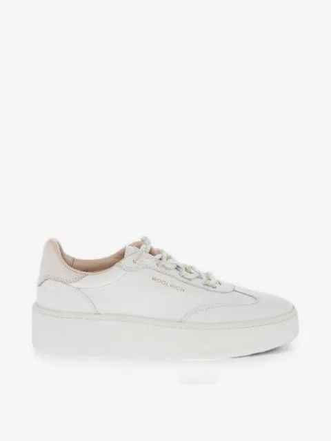 Woolrich lace-up leather sneakers