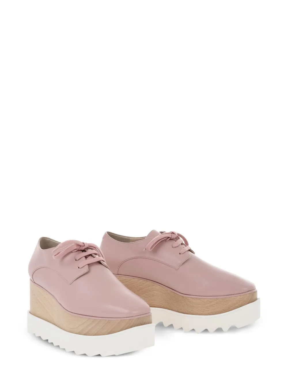 Stella McCartney Elyse platform Derby shoes Roze