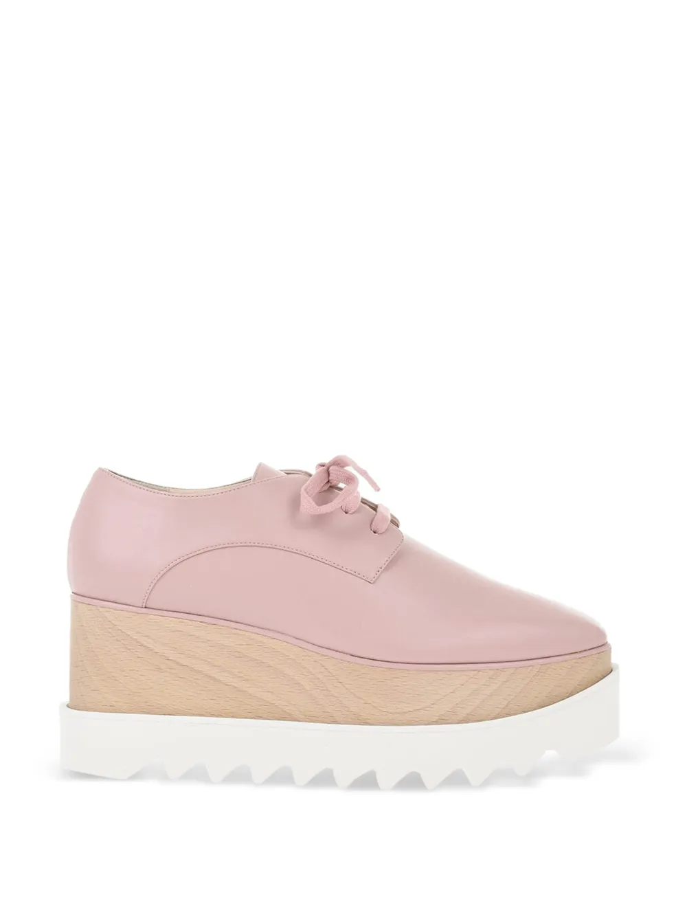 Stella McCartney Elyse platform Derby shoes Roze