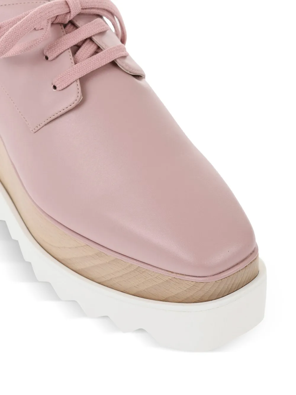 Stella McCartney Elyse platform Derby shoes Roze
