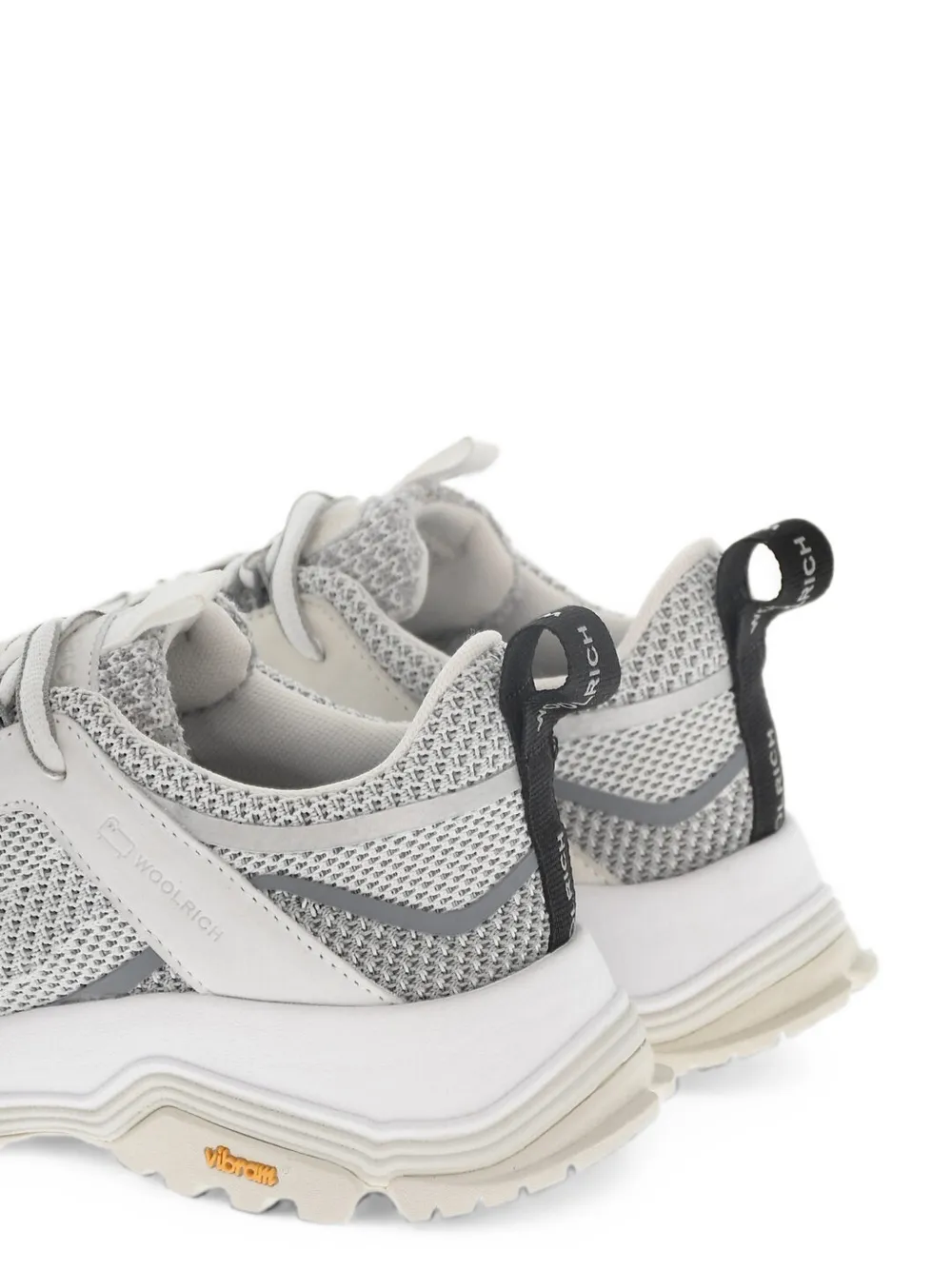 Woolrich perforated suede-trim sneakers Grijs