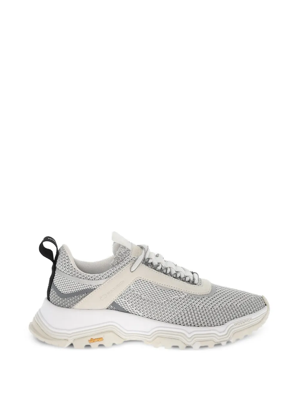 Woolrich Perforated Suede-trim Sneakers In Grey