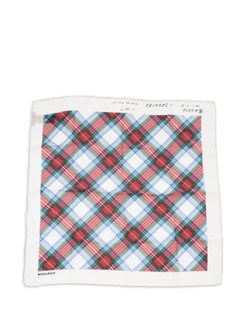 Woolrich plaid silk scarf