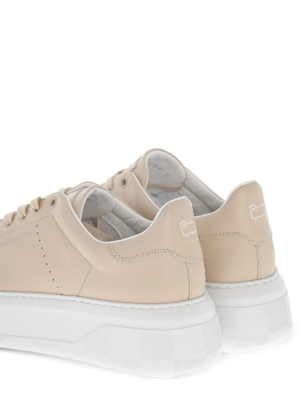 Woolrich low-top leather sneakers Beige