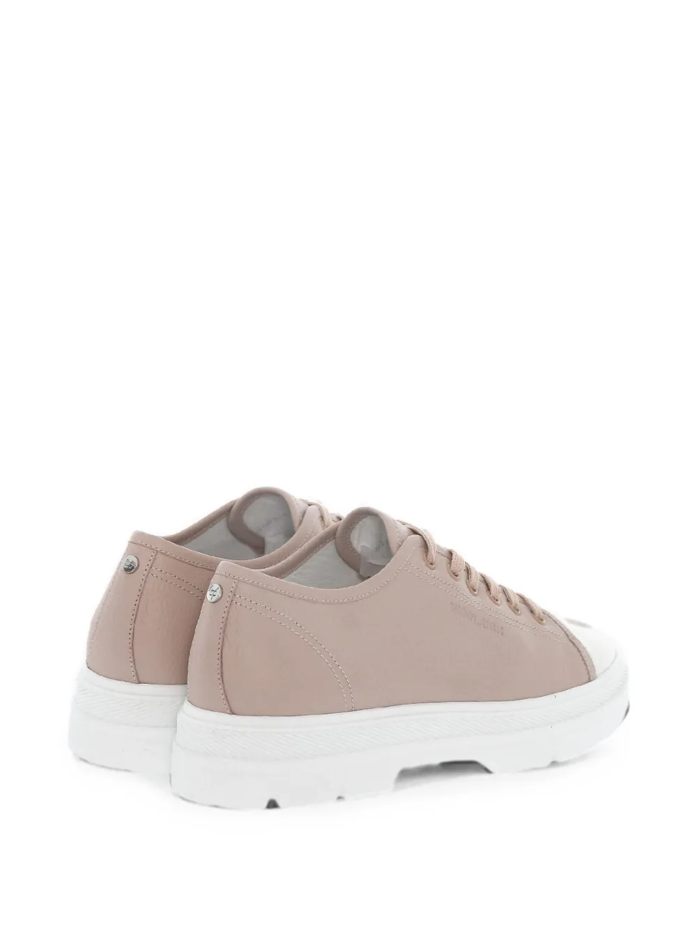 Woolrich hammered leather chunky sneakers Roze