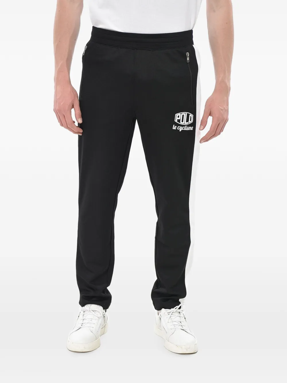 Polo Ralph Lauren cotton-blend joggers with contrast stripes - Schwarz