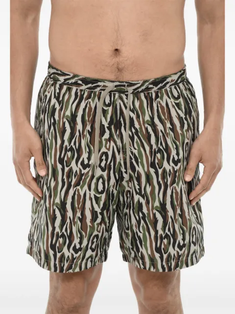 Woolrich patterned drawstring swim shorts