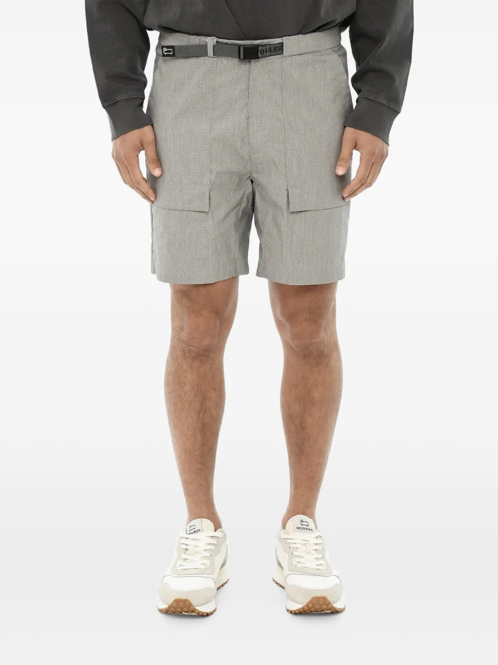 Woolrich belted ripstop shorts - Grau