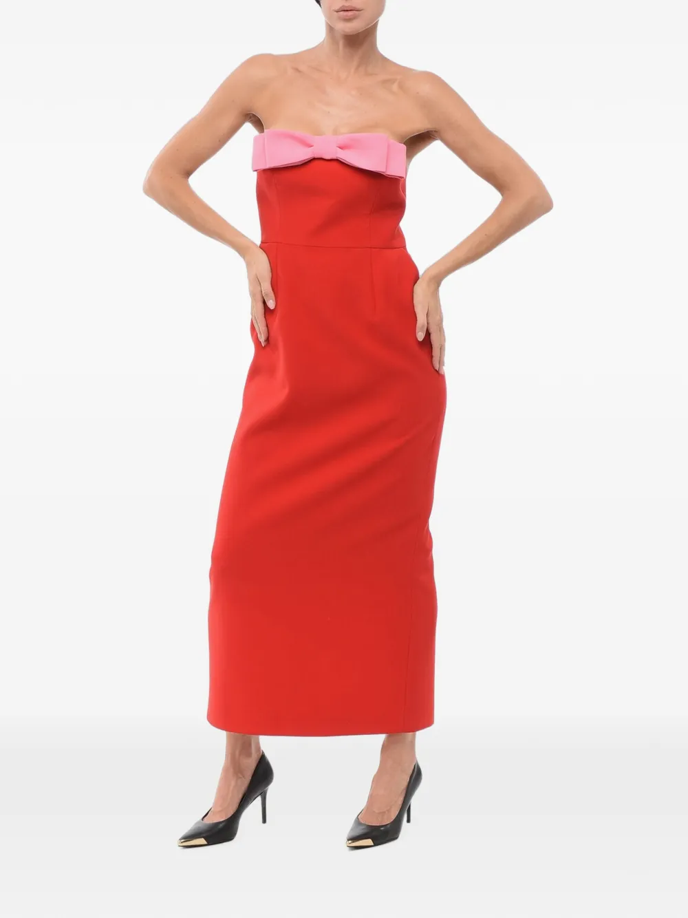 The New Arrivals Ilkyaz Ozel Eléa bow-detail maxi dress · 44