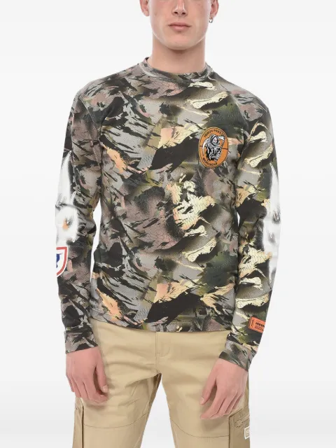 Heron Preston camouflage-print long-sleeve sweater