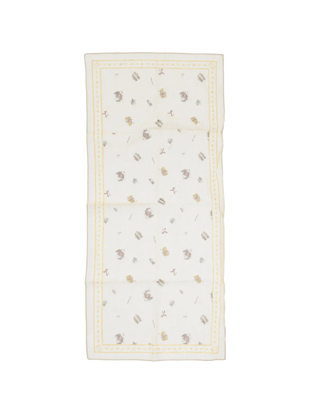Woolrich Logo-patterned Scarf In Gray