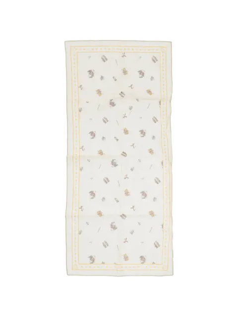Woolrich logo-patterned scarf