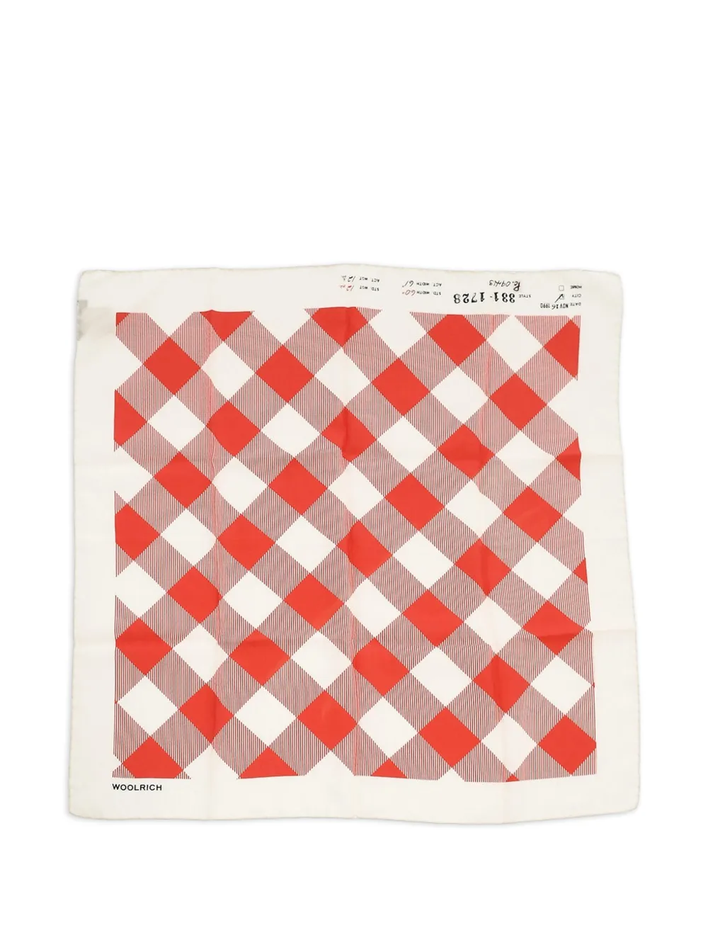 Woolrich Buffalo check silk scarf