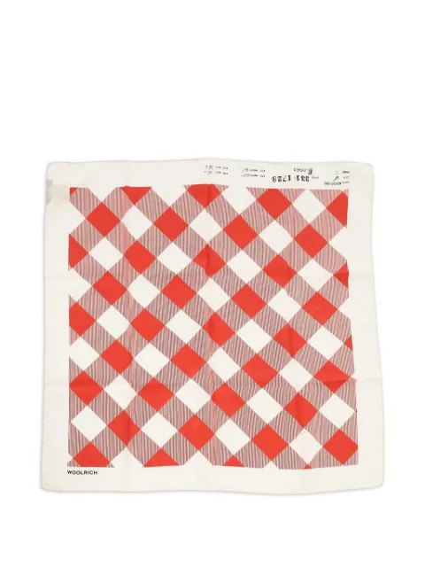 Woolrich Buffalo check silk scarf