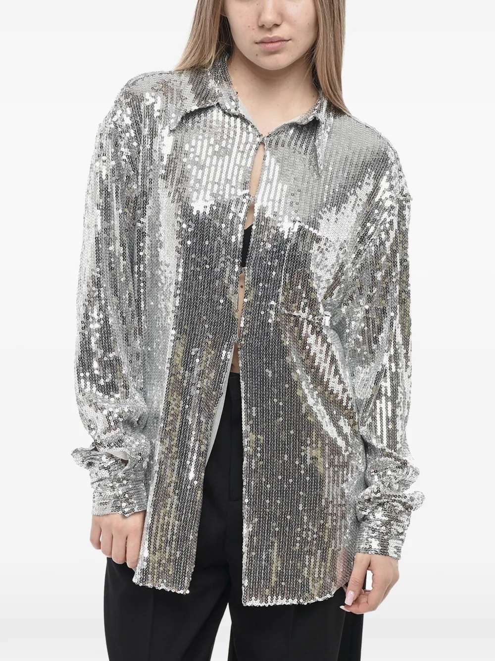 Giuseppe Di Morabito sequin-embellished shirt - Silber