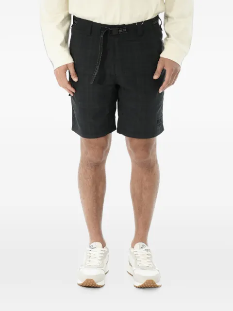 Woolrich plaid-check belted shorts