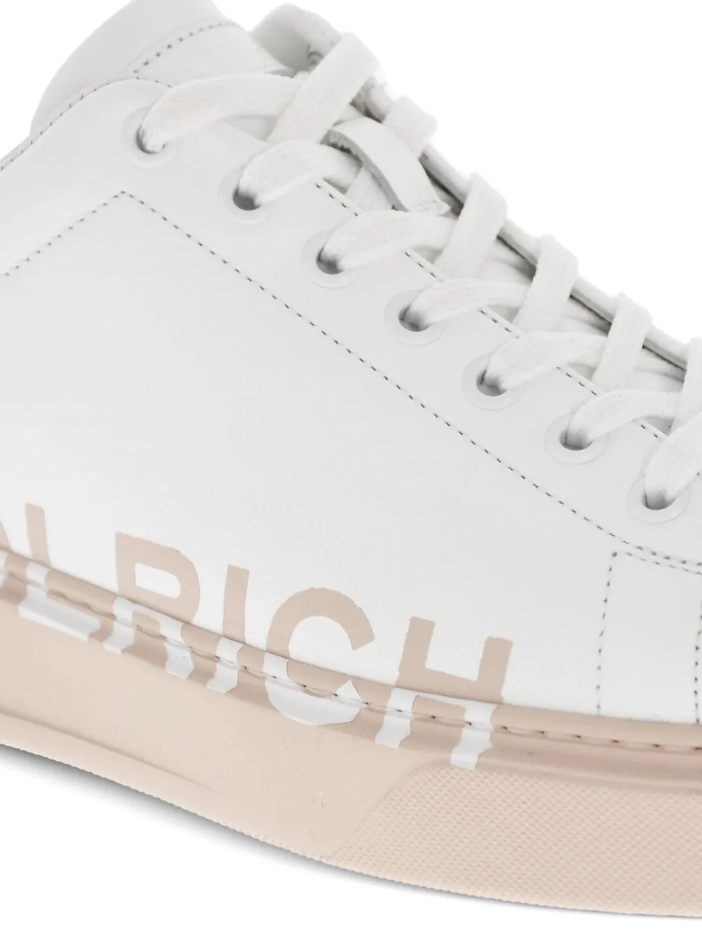 Woolrich logo-print lace-up sneakers Wit