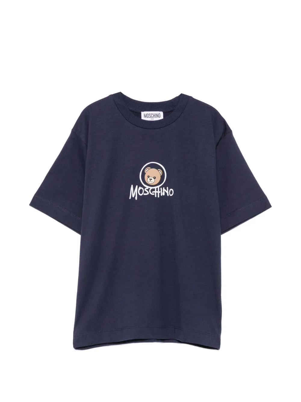 Moschino Kids teddy bear-print T-shirt - Blu