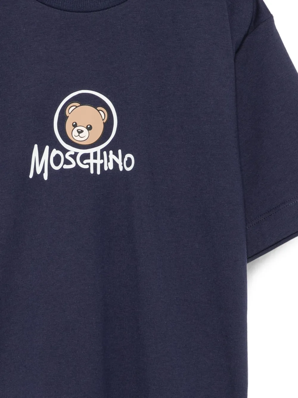 Moschino Kids T-shirt met teddybeerprint Blauw