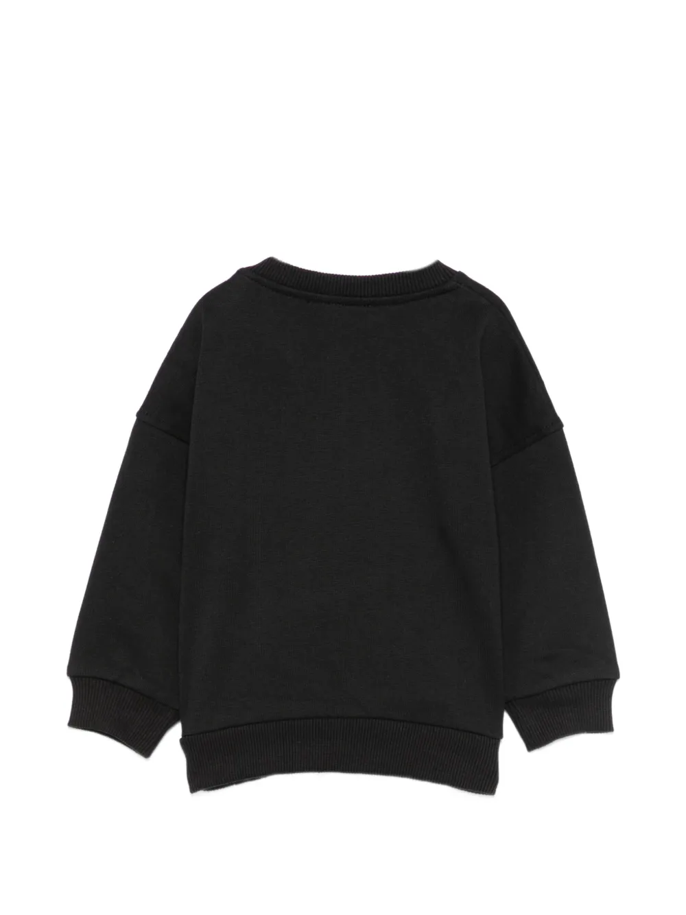 Moschino Kids Sweater met logoprint Zwart