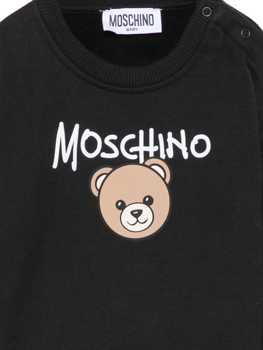 Moschino Kids Sweater met logoprint Zwart
