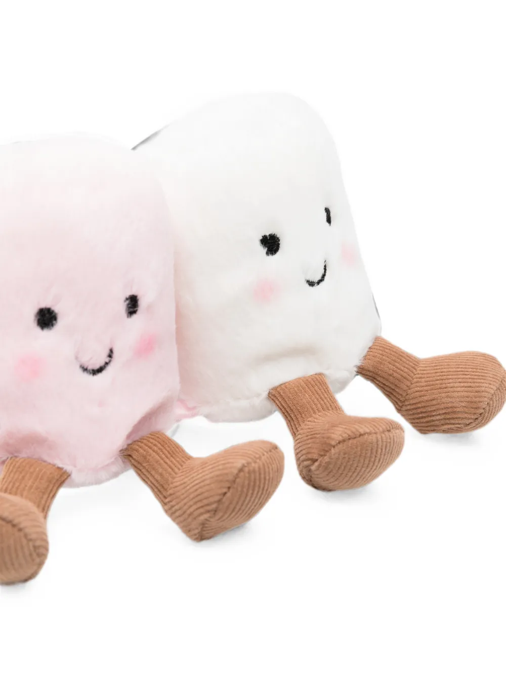 Jellycat Pink & White Marshmallow knuffek Wit