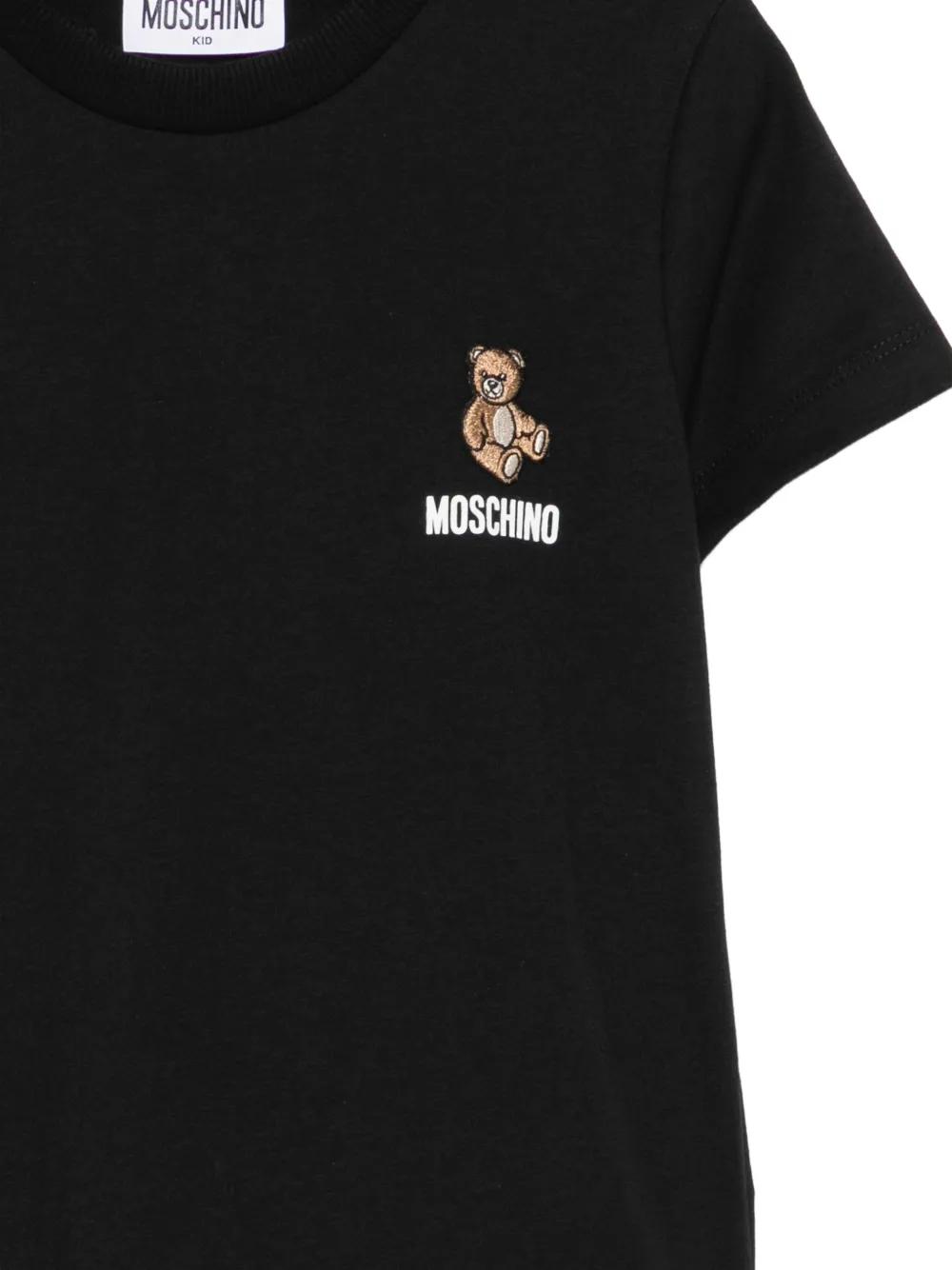 Moschino Kids T-shirt met teddybeerprint Zwart